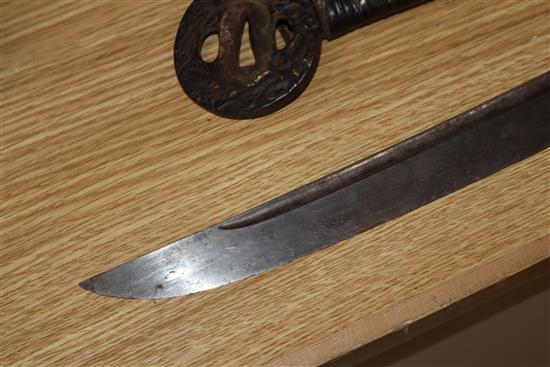 A Japanese Meiji short sword